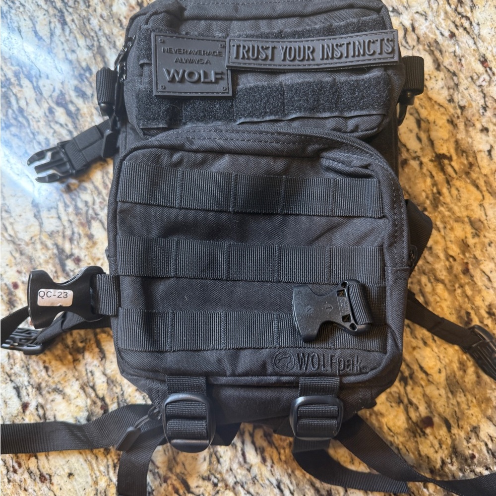 WOLF Brown Tactical Backpack